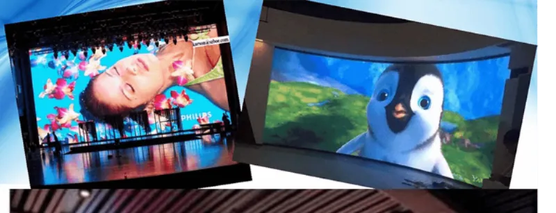 Portable fine-pitch LED displays for trade shows