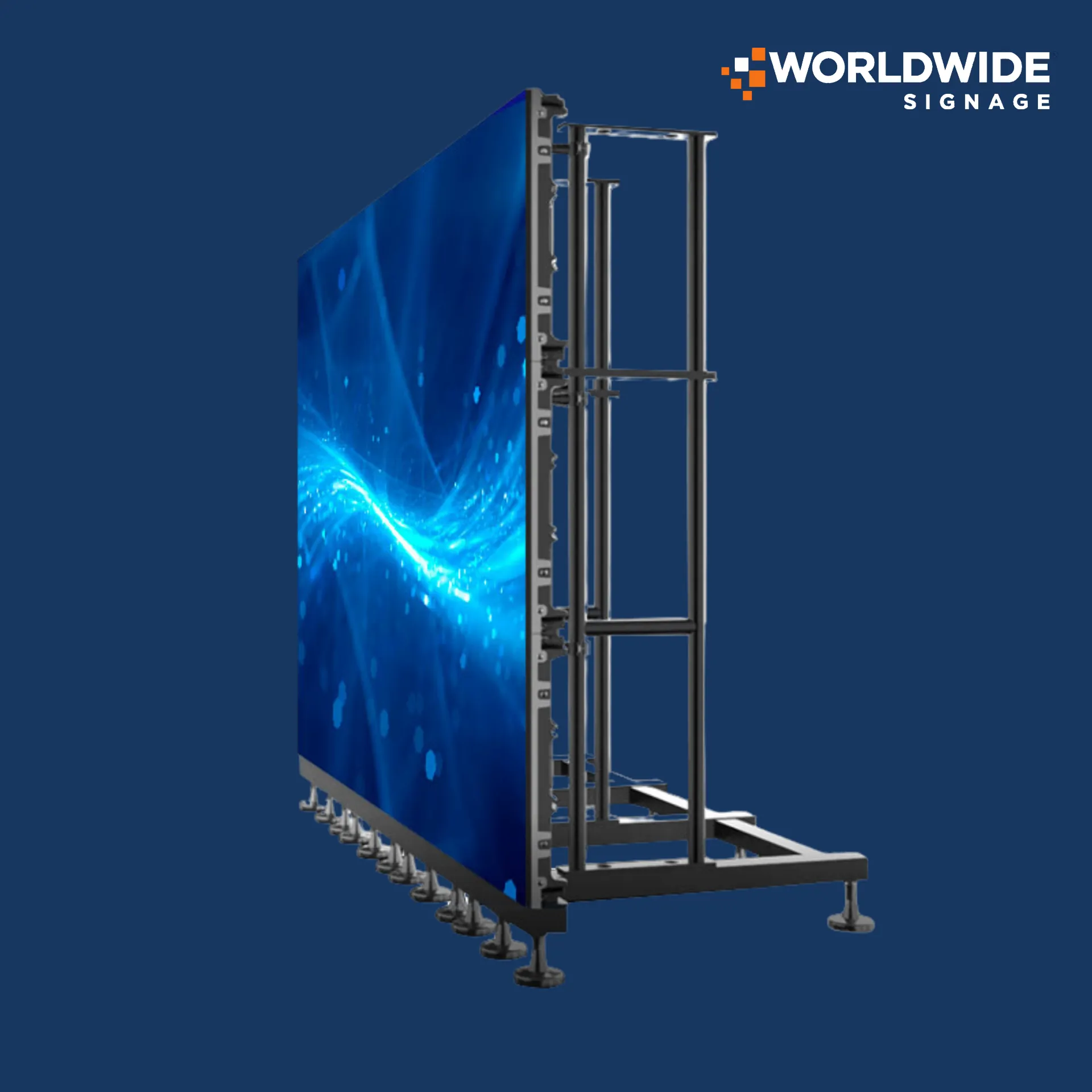 Modular LED panel frame system for stage configurations